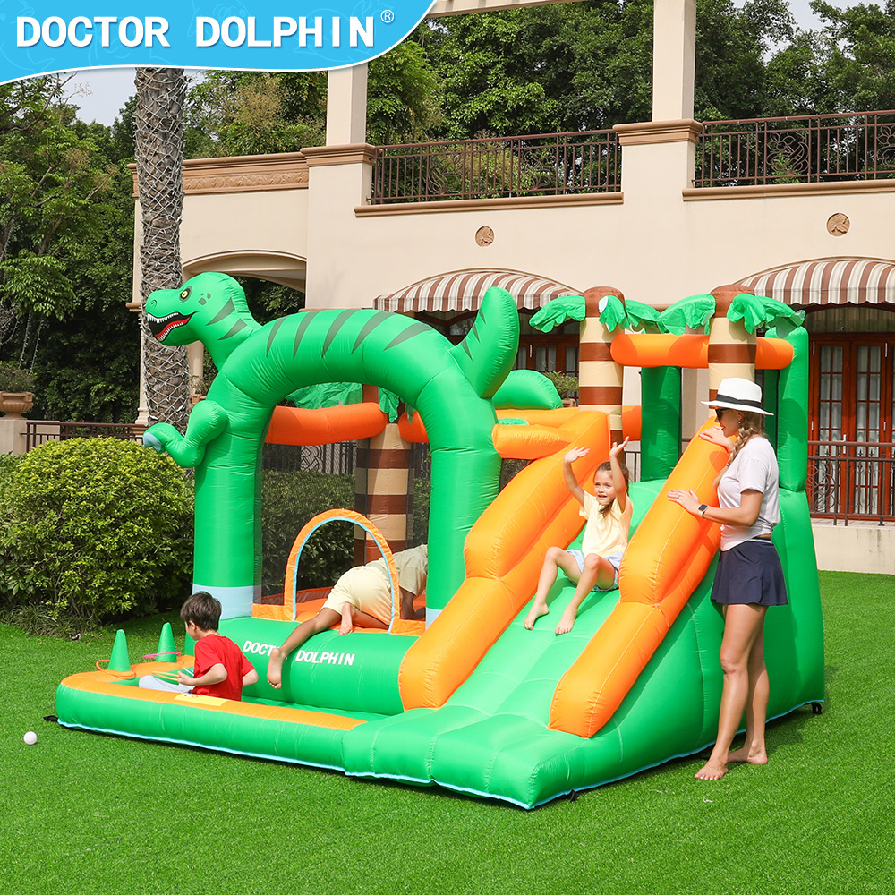 Dr. Pig inflatable castillo pequeño parque infantil inflatable diapositivos inflables cama de salto de venta caliente transfronteriza castillo inflatable doméstico