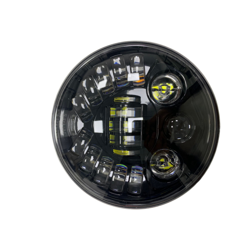 Car Wrangler Led Headlights 7inch Motorcycle Harley Bj212 Turn Signal Lights Daytime Running Lights High and Low Beam Cross-Border Headlights