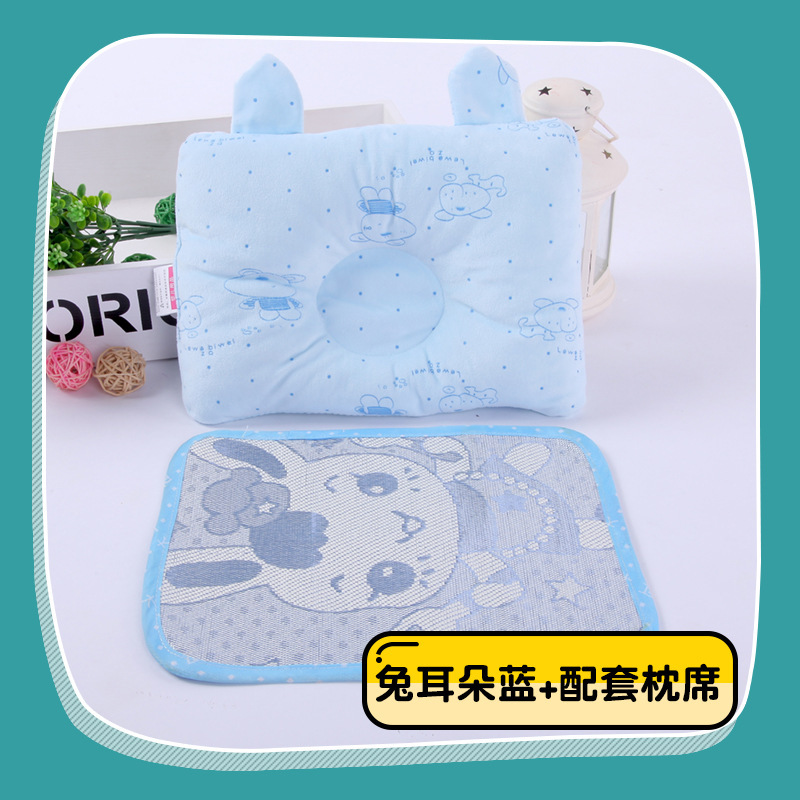 現物赤ちゃん枕ビロード赤ちゃん枕定型枕四季通用新生児調節枕通気柔らかい|undefined