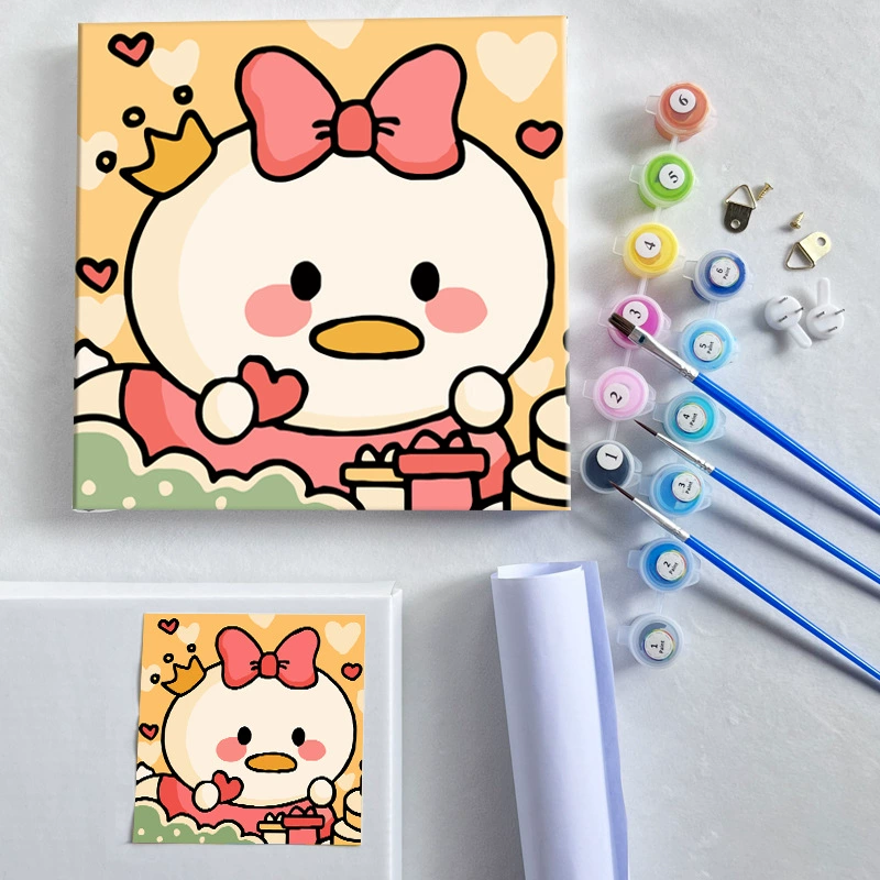 Цифровая масляная живопись 20*20 Детский мультфильм DIY handmade-painted декоративная картина последующего поколения дистрибьютор 제조업체 específicos