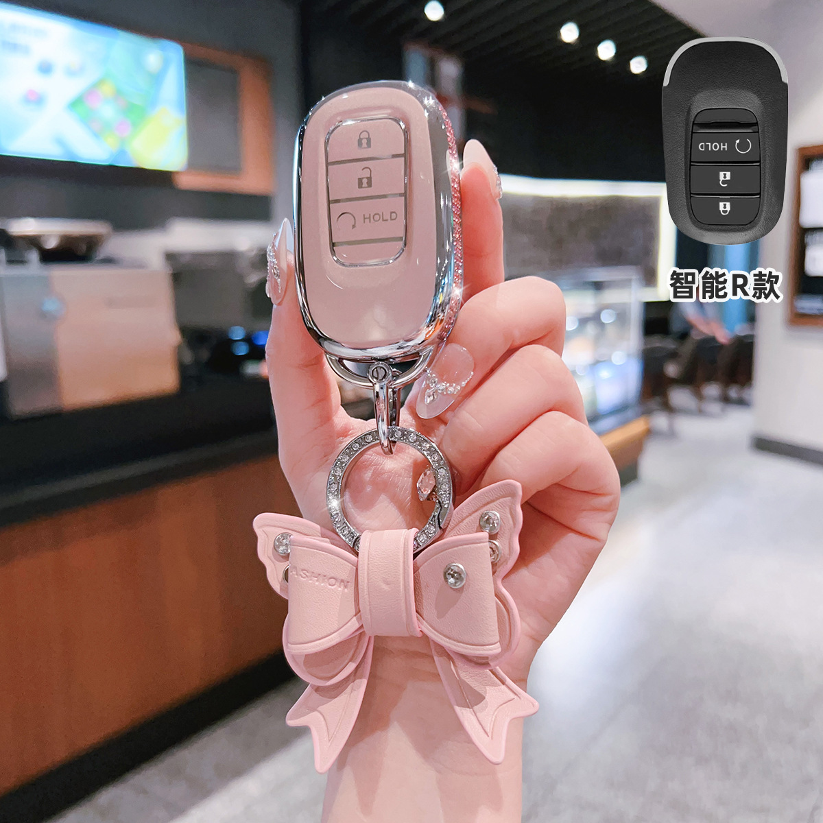 Suitable for the Key Cover on the Picture Crv Eleventh Generation Civic Accord Xrv Car Haoying Hrv Male 2024 New High-End Bag