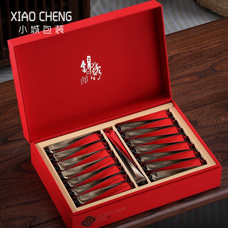 高档岩茶摆泡茶叶包装盒空礼盒半斤装金骏眉大红袍红茶叶礼盒空盒