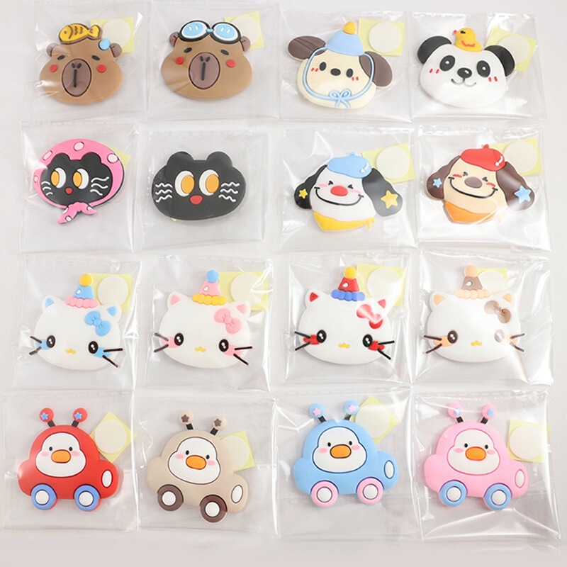 Original Series Bathroom Storage Rack Hooks for Children's Water Cups, Mouthwash Cups, 3D Cartoon Animal Plush Slippers