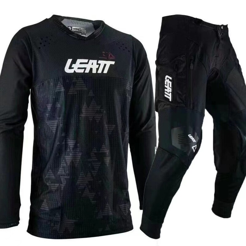 Leite Off-Road Motorcycle Riding Suit, Breathable and Quick-Drying Mountain Bike Downhill Suit with Pockets, Men's and Women's Models