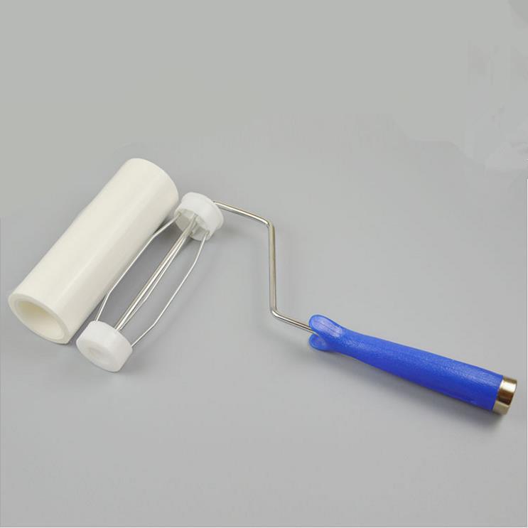 Rodillo de eliminación de polvo PE rodillo de polvo adhesivo tipo desgarrador adhesivo de pelo industrial mano de soporte de papel de polvo adhesivo image 23