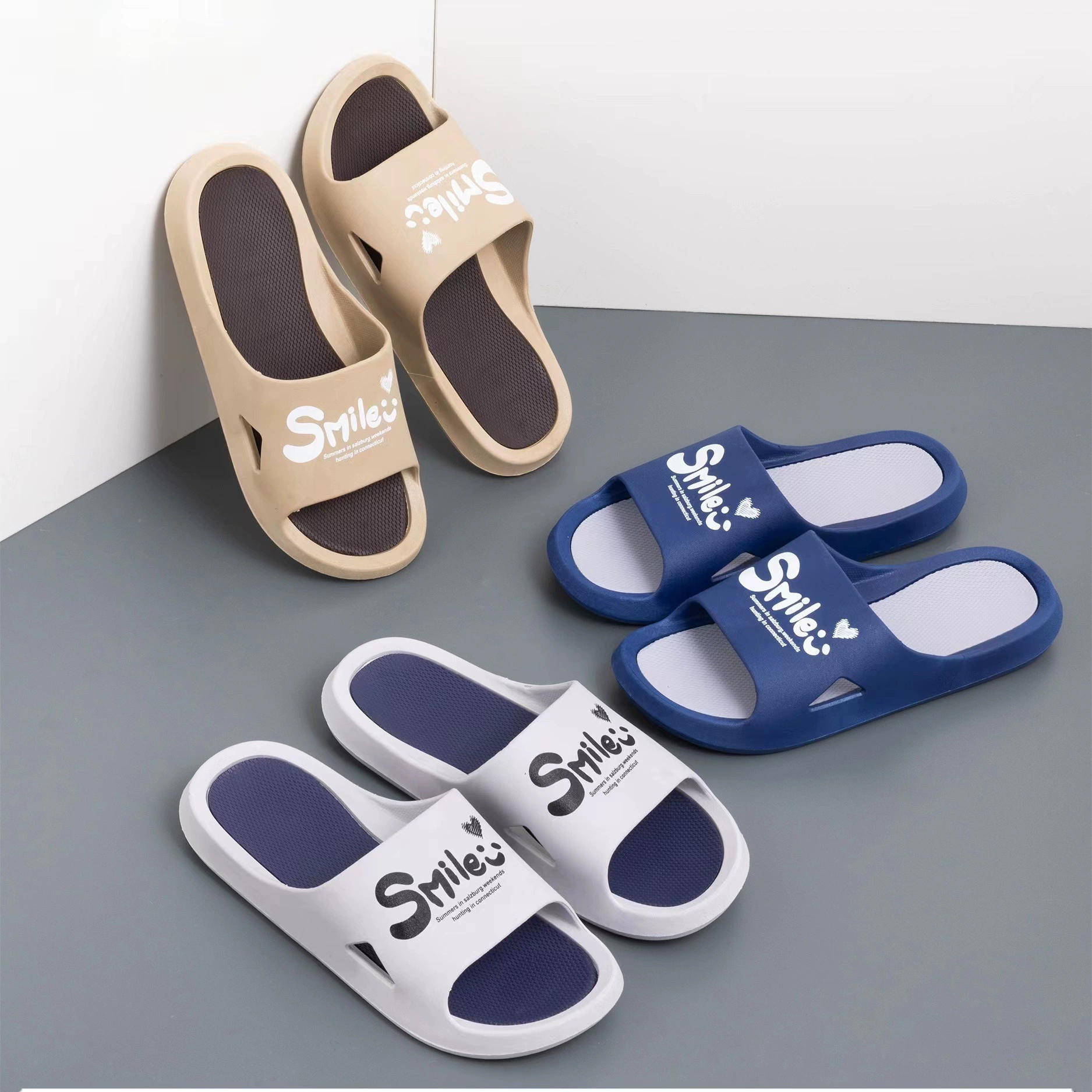 2023 Новые пеленки на толстой подошве, мужские тапочки с дезодорантом, Нескользящие, износостойкие сандалии для пляжной пары