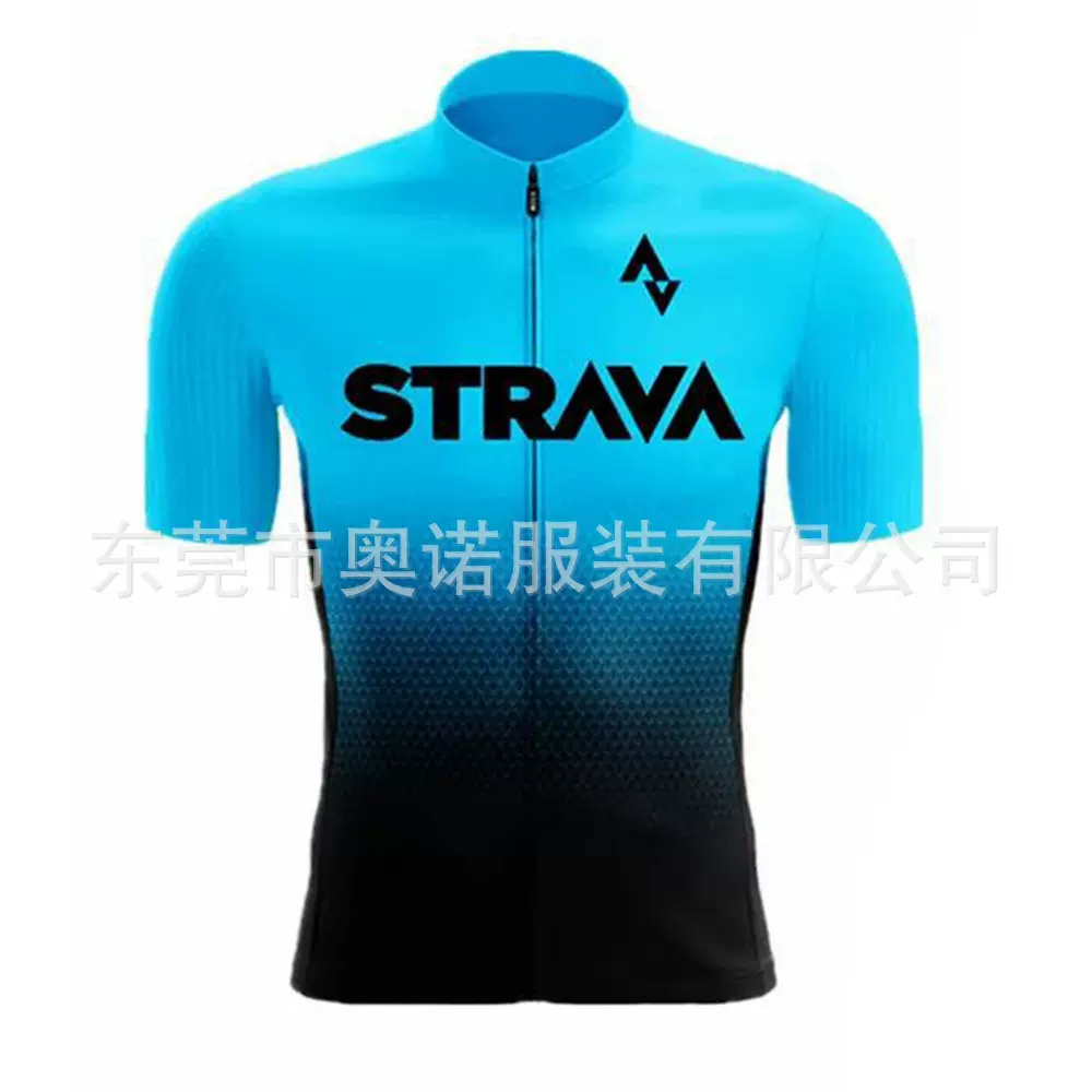 外贸STRAVA夏季透气新款男女短袖骑行服上衣儿童轮滑服赛车服批发