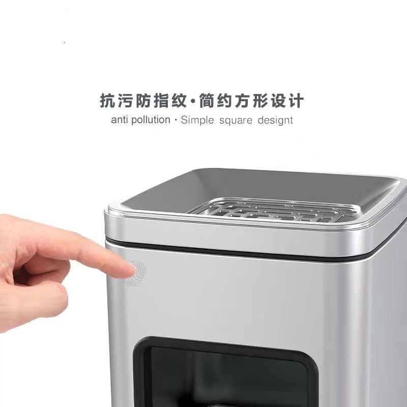 Comercial grande de acero inoxidable clasificación basura con Cenicero gran capacidad al aire libre Hotel vertical al aire libre extintor cubo