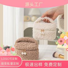 新款大容量毛绒化妆包数码防撞收纳袋微单富士拍立得相机包