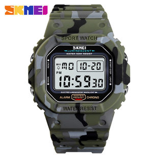 Fashionable universal shockproof camouflage electronic watch, city style, direct factory sales