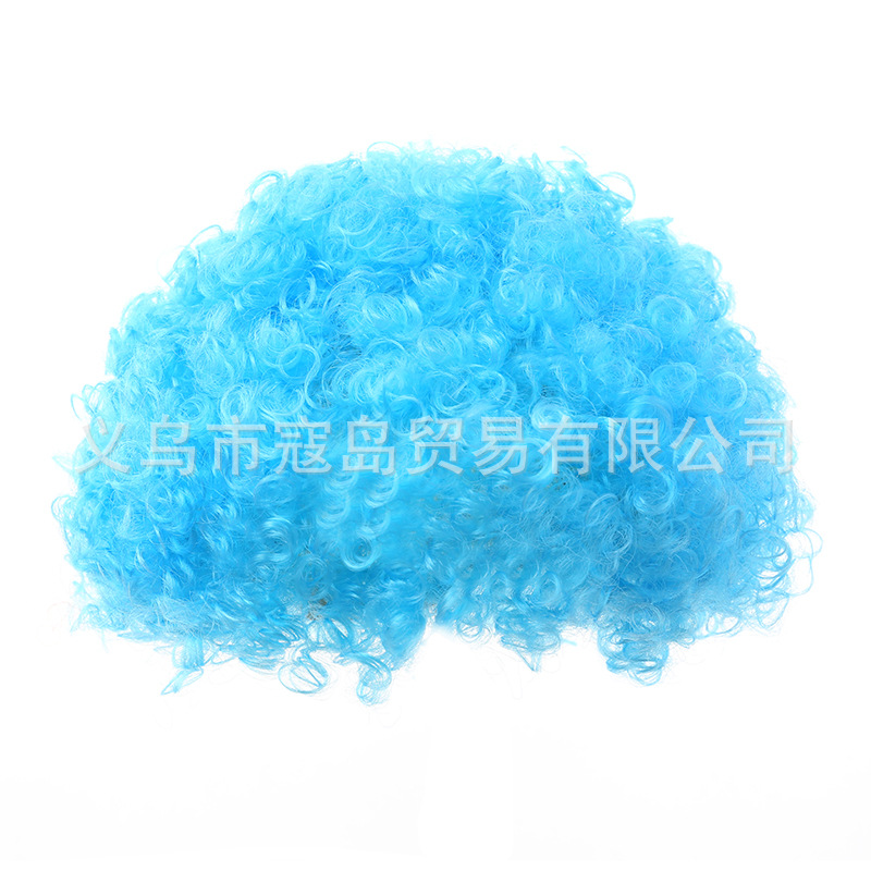 Peluca retro multicolor para Halloween discoteca cosplay y fiestas