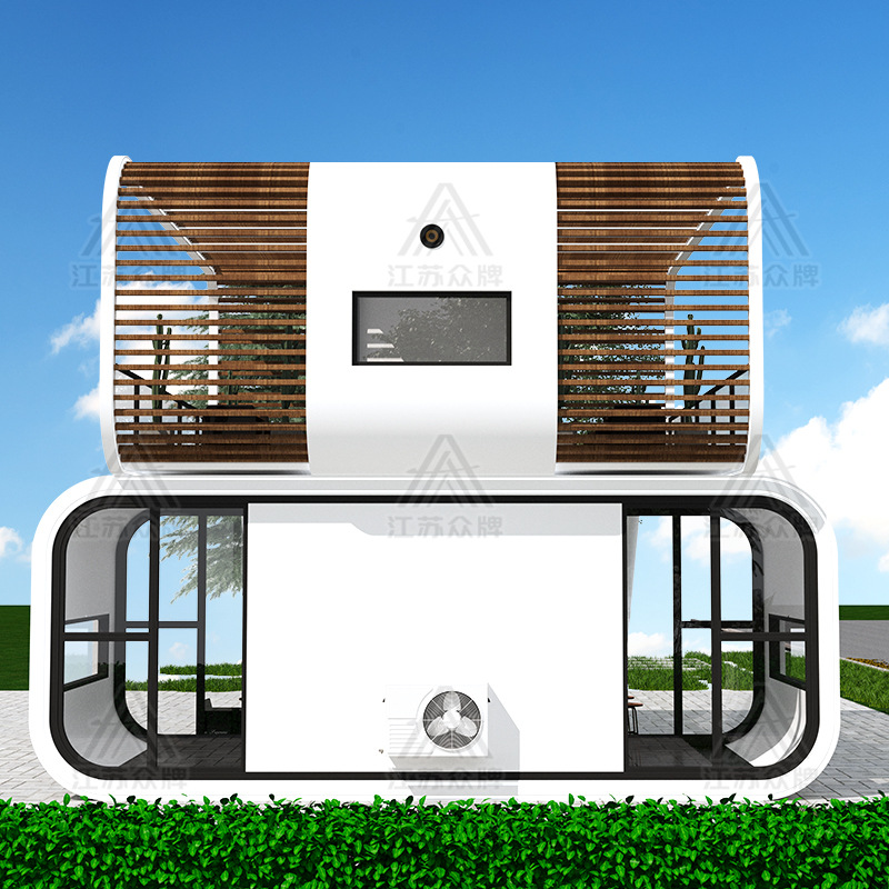 Cápsula espacial de doble capa, sala móvil, almacén de Apple, sala de estar, sala de sol, sala de cielo estrellado, hotel al aire libre, casa integrada de celebridades de Internet