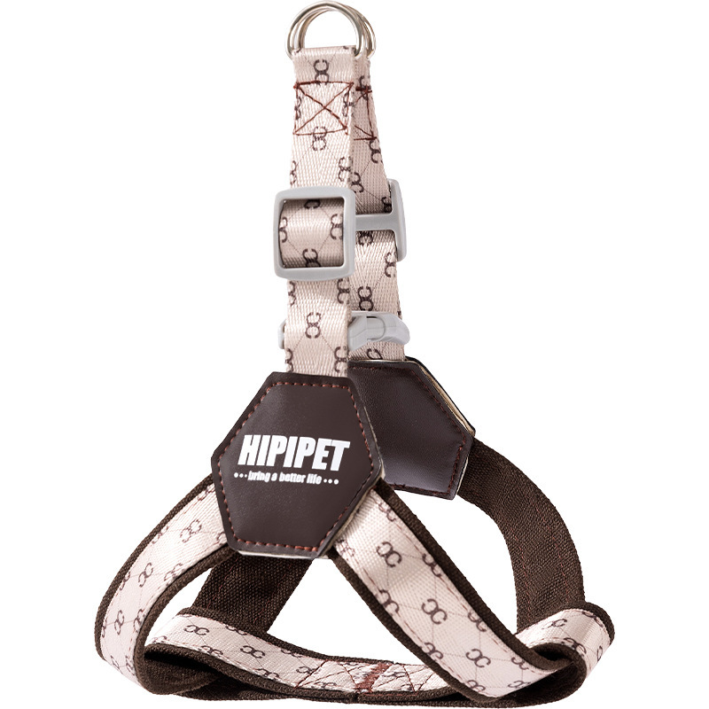 Transfronterizo simple y transpirable y cinturón de pecho ajustable para mascotas cuatro estaciones para caminar con cuerda de tracción de pecho y espalda