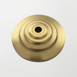 厂家黄铜加工卷边盘台灯落地灯底座旋压五金配件工艺品不锈钢定制