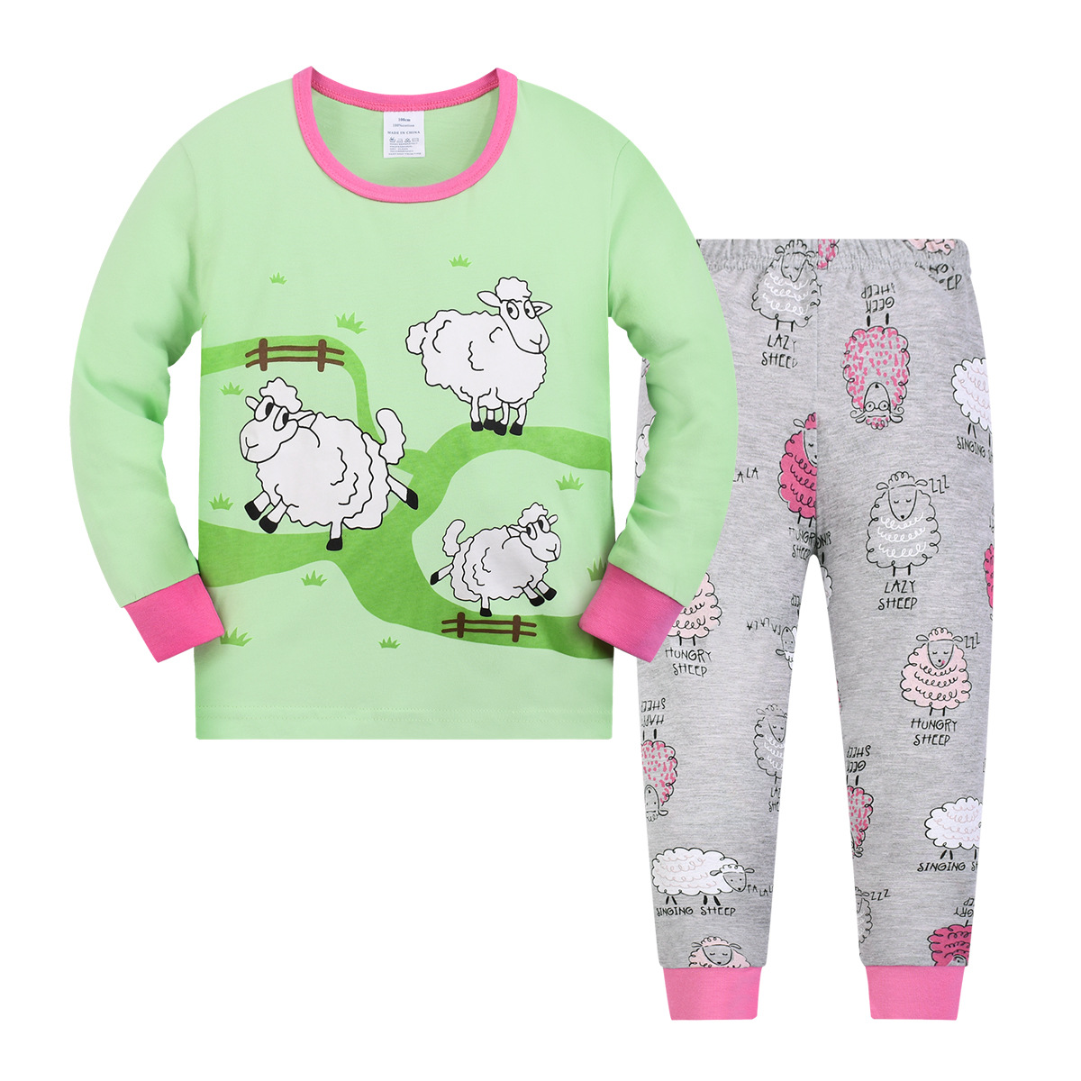 Pijamas de niños niñas pijamas de algodón de dibujos animados verano nuevo aire acondicionado ropa para el hogar de niños