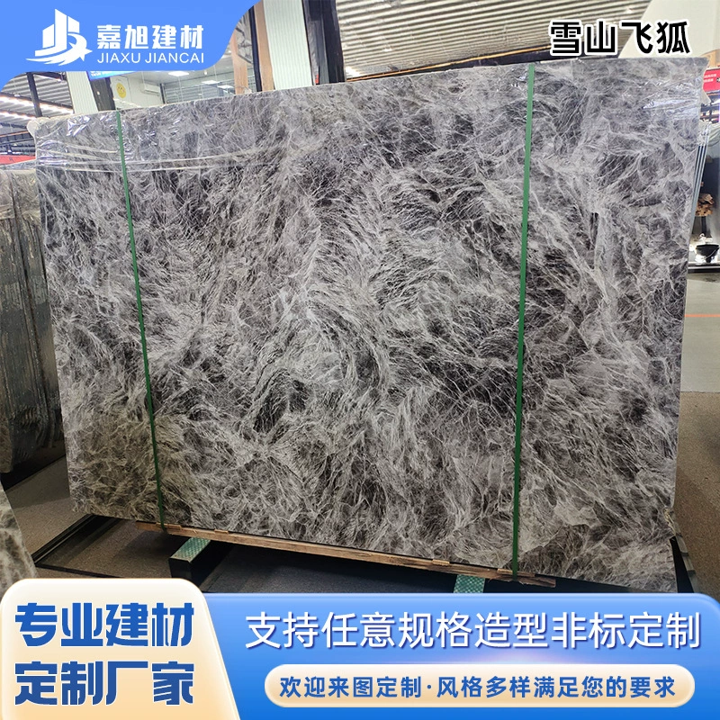 Каменная столешница с белым мрамором Snow Mountain Flying Fox Natural Marble, индивидуальная кухонная столешница, раковина, белая ступеньская плитка