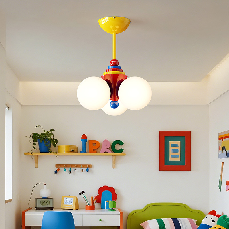 Memphis lámpara de la habitación de niños de espectro completo protector de ojos nórdico simple dormitorio principal lámpara de estudio Zhongshan lámpara 412L