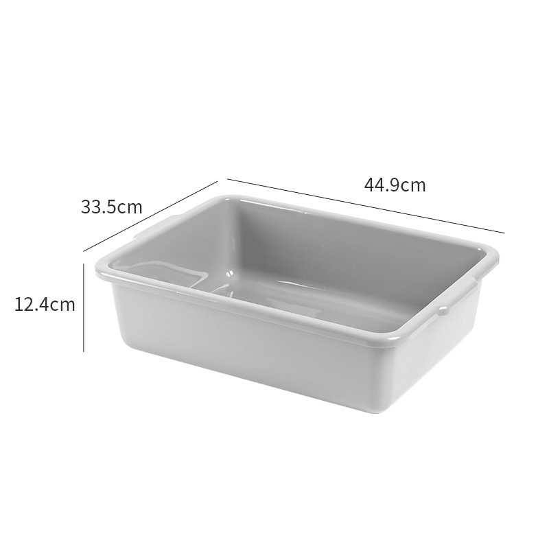 Nuevo material PP en stock congelado marisco cuenca de calidad alimentaria Cuenca del hotel barbacoa cuenca piezas cuadradas vajilla de hielo de calidad alimentaria congelado