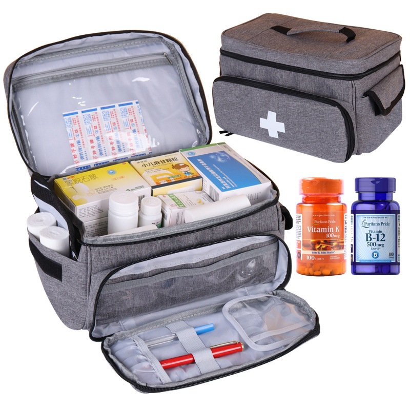 Cross-border best-selling small medical kit, portable first-aid storage box for home use, large capacity, medical tool kit
