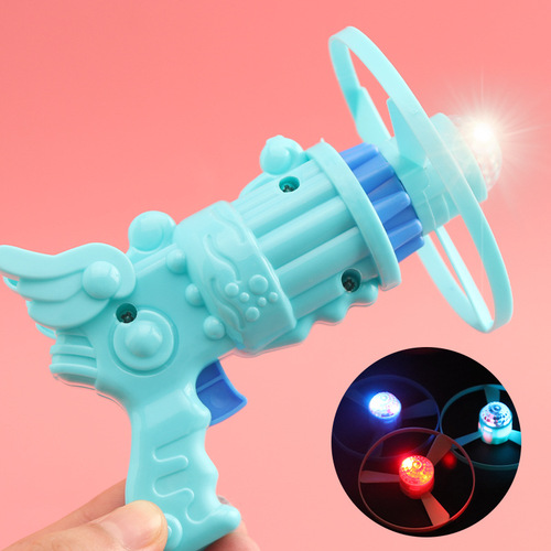Bamboo Dragonfly Flying Fairy Glowing Bamboo Dragonfly Rotating Frisbee Square Stall Toy Kindergarten Small Gift