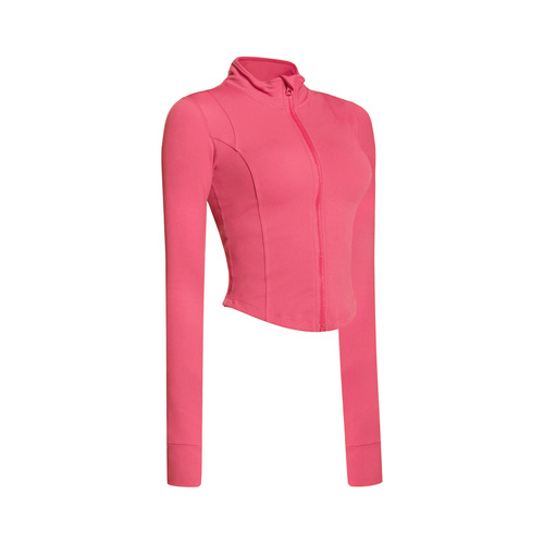 2024 Autumn and Winter Zipper Fitness Jacket Women's Tight Sports Top Quick-Drying Yoga Wear Long Sleeve