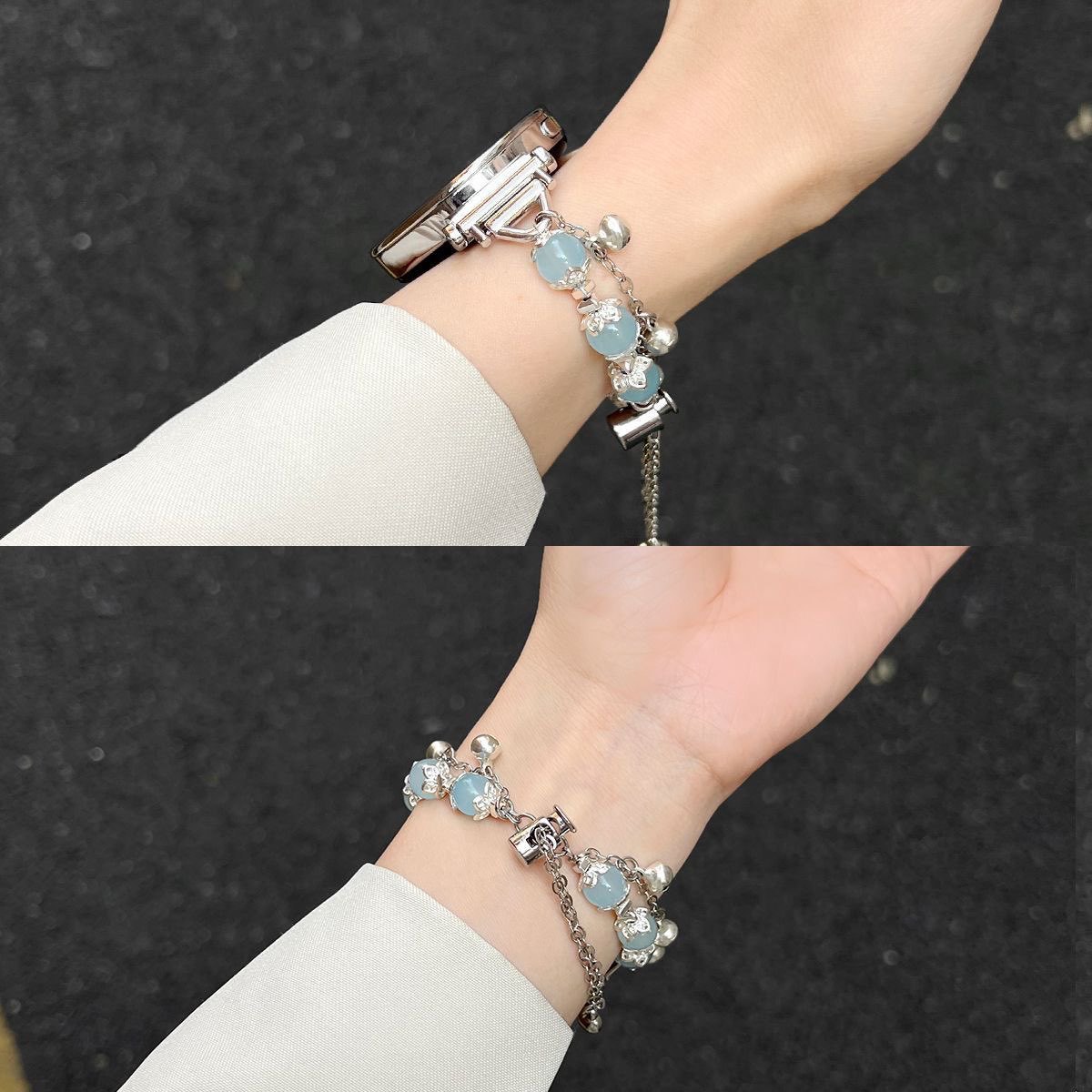 Suitable for Huawei Gt5 Watch Women's Watch Gt4 Watch with Metal Bracelet Watch4/3Pro Classy Summer