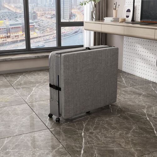 w! Office lunch break folding sheet for single person portable home simple hard board accompanying bed adult sleeping nap artifact