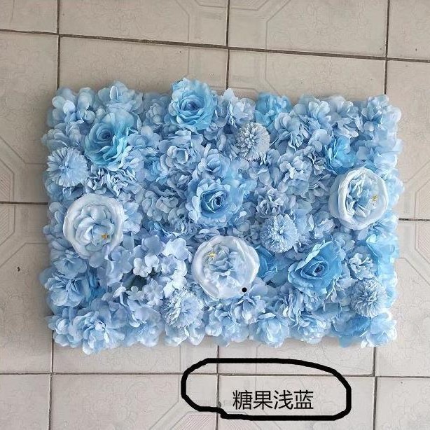 Suministros de boda pared de flores artificiales rosa peonía hortensia flor de seda fila de flores falsas decoración de pared de fondo de flores artificiales de boda