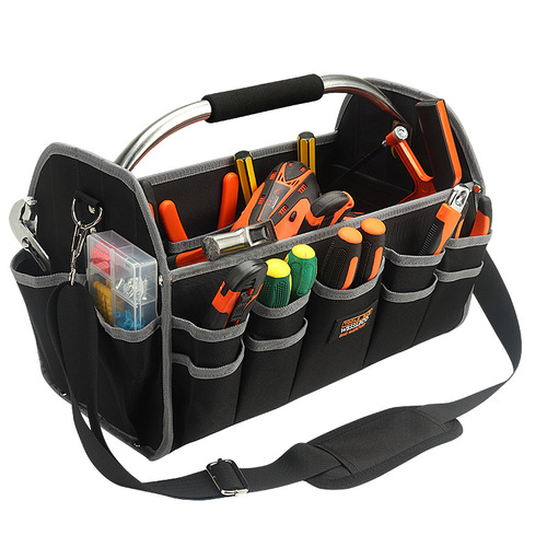 wessleco tool box large capacity wear-resistant portable electrician tool storage box multifunctional hardware tool box