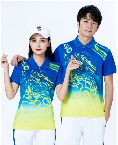 Blue, with short sleeve