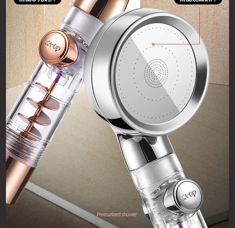 Cross-border pressurized showerhead, turbine pressurized household water heater, bath heater, shower and rain shower set undefined