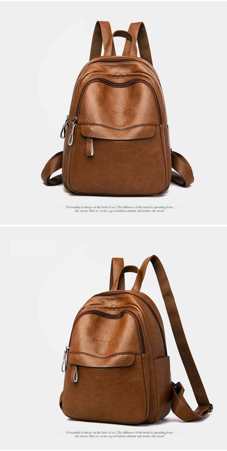 Grenzüberschreitende Handelstasche für Frauen, koreanischer Stil, große Kapazität, weiches Leder-Rucksack, kann mit Namen des Käufers etikettiert werden, direkter Versand vom Werk.