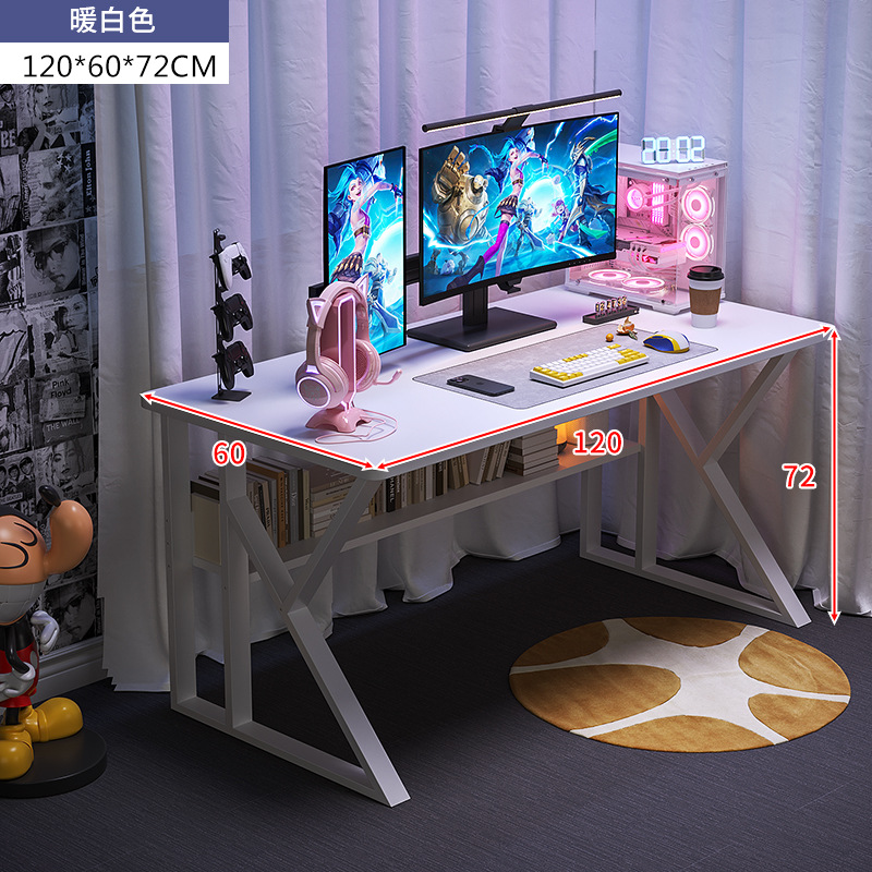 Juego de mesa de deportes electrónicos blanco combinación de mesa y silla mesa de anclaje niña dormitorio hogar simple escritorio de la computadora de escritorio