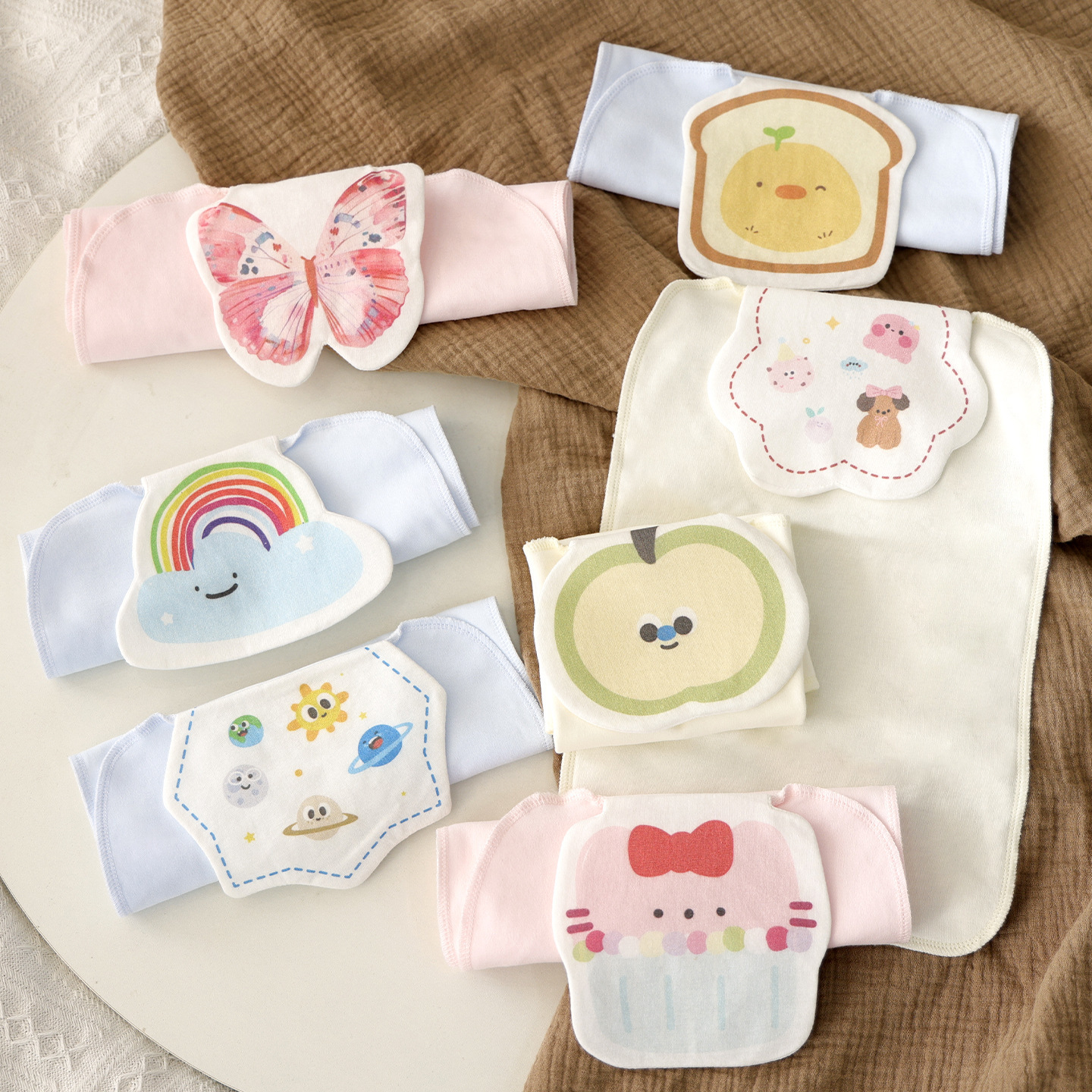 Children's cotton big breathable sweat towel for kindergarten