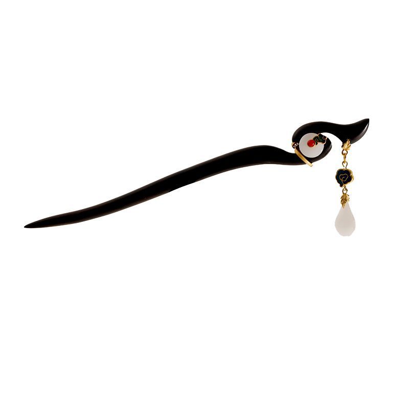 Antiguo estilo negro madera de madera de madera de cabello para mujeres Hanfu cabello de madera nuevo estilo chino cabello de estilo chino cabello de estilo chino regalos de Qixi