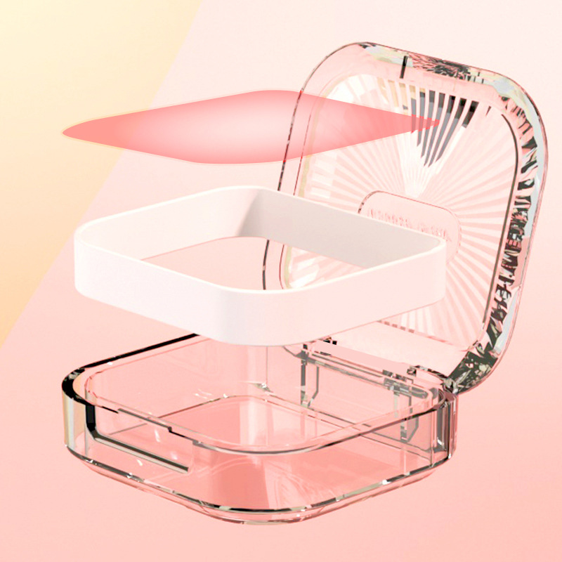 Caja de llaves de almacenamiento multifuncional pequeña caja de pupila de belleza portátil impermeable a prueba de polvo caja de joyería de gran capacidad