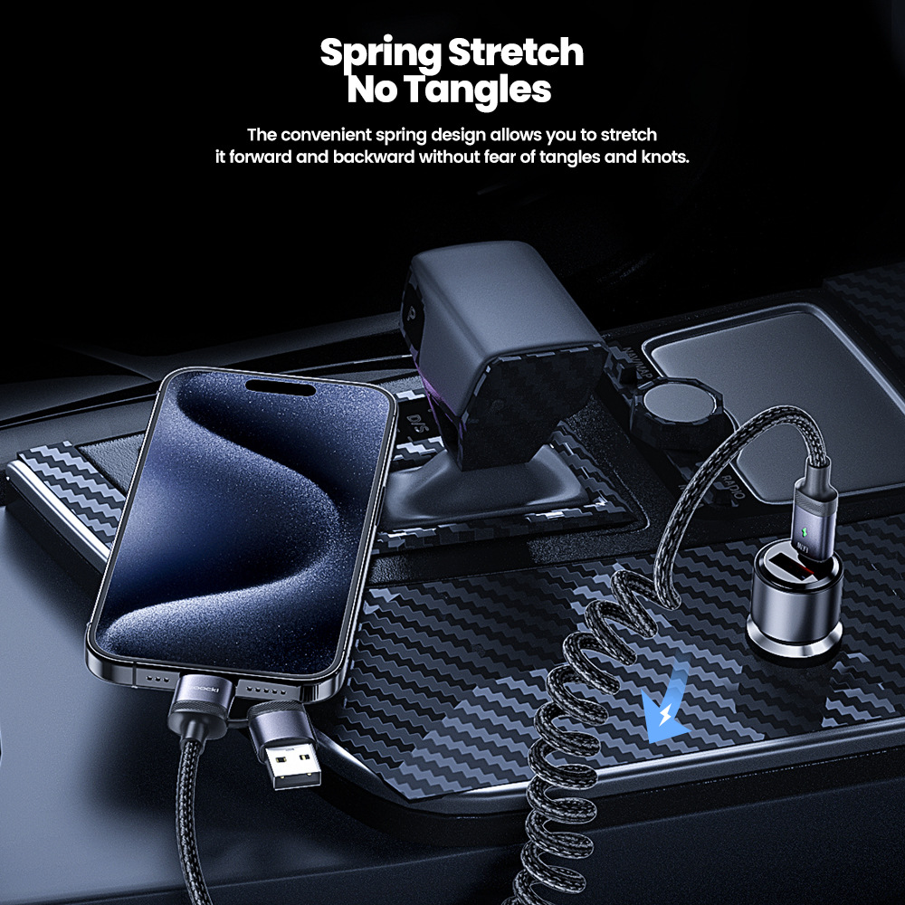 Toocki Lightning 2-in-1 Charging Cable For Apple And Huawei Devices_voghion.com