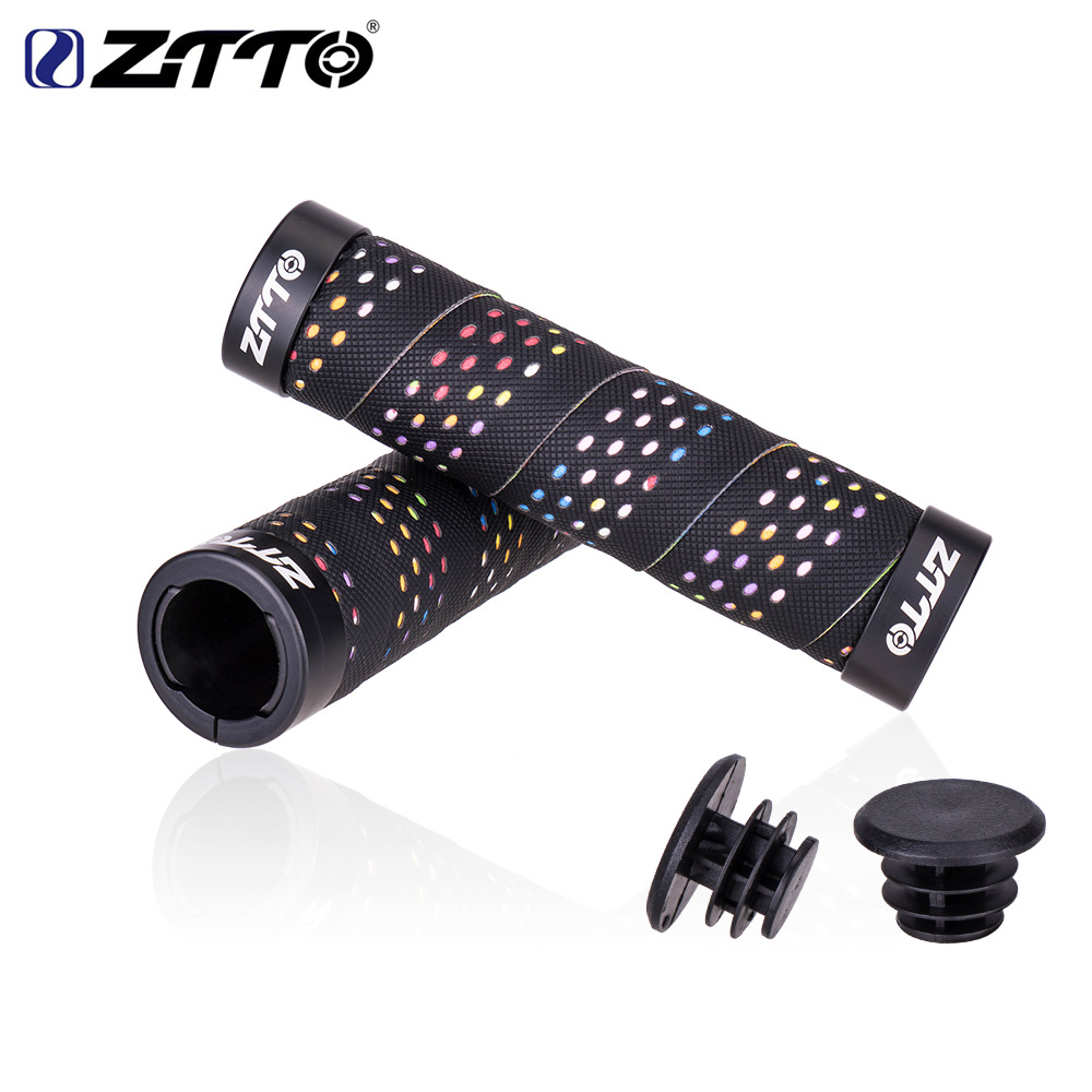 Cubierta de manija de bicicleta ZTTO Bicicleta de montaña Aislamiento de choque Apretón transpirable Aleación de aluminio Apretón antideslizante Accesorios para bicicletas