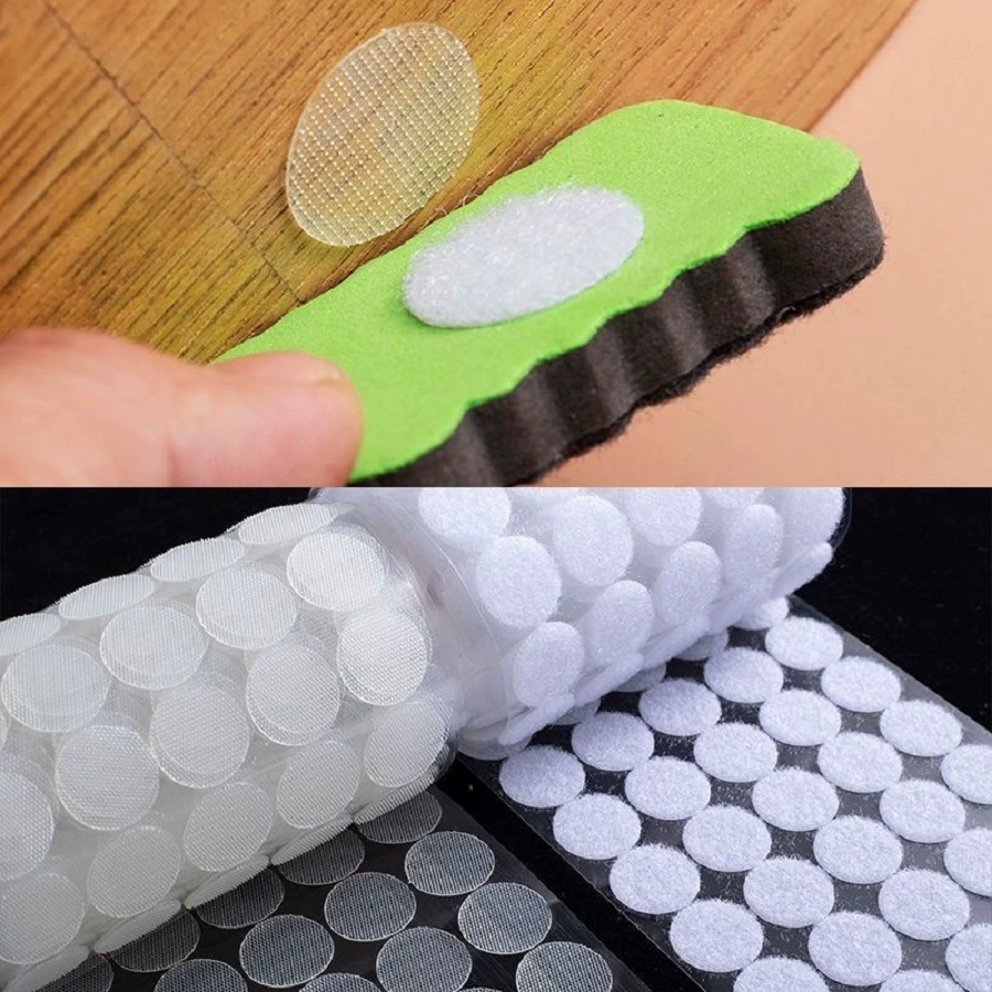 Клейкая лента 1-3см круглые застежки Velcro тихая книга ручной работы DIY самоклейка пряжка нейлон без следа маленькая круглая точка мамы-детеи