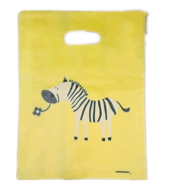 Bolsa de plástico portátil de bolsillo plano tamaño pequeño boutique bolsa de joyería bolsa de embalaje bolsa de regalo bolsa de ropa bolsa de plástico al por mayor