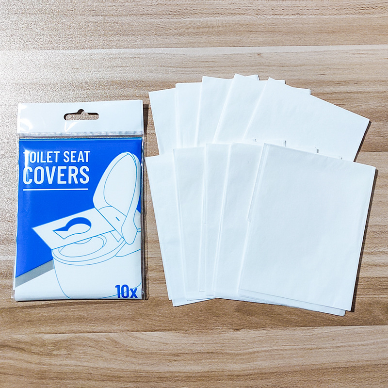 Procesamiento desechable estera del inodoro portátil independiente viaje soluble en agua Hotel cojín de papel higiénico público