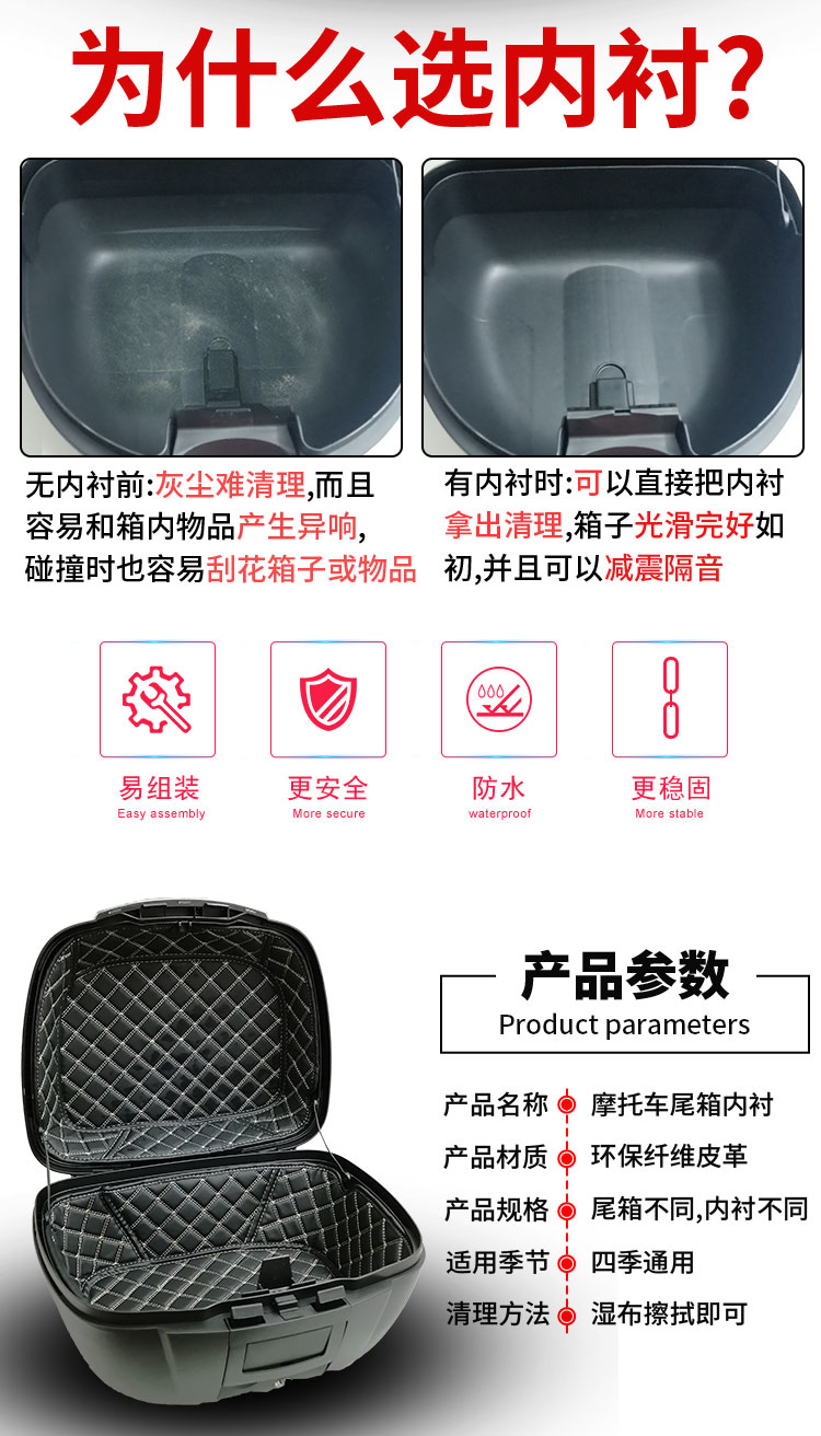 Shad Motorcycle Trunk Mat Sh33 Inner Cushion 29 Shad 40 Lining 39 Trunk 48 Liner Bag 34Sh45