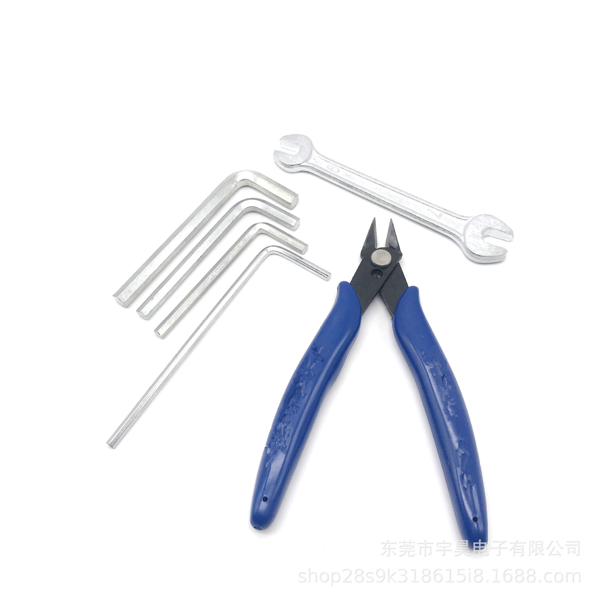 宇昊3D打印机配件 两用双开扳手 如意钳 内六角扳手L型镀锌工具包