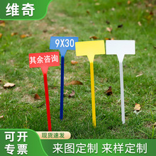 30CM斜面园艺插地牌花卉牌园艺标签植物标签记号牌塑料标识牌批发