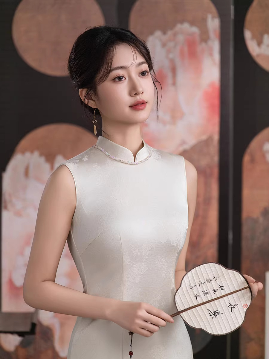 Summer elegant long cheongsam