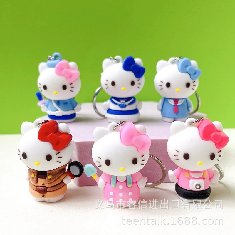 Hello kitty, карикатурный креатив ключодержа, подвеска, кот, подарок на день рождения