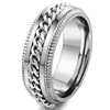 Chain stainless steel, men's fashionable ring for beloved, suitable for import, wish