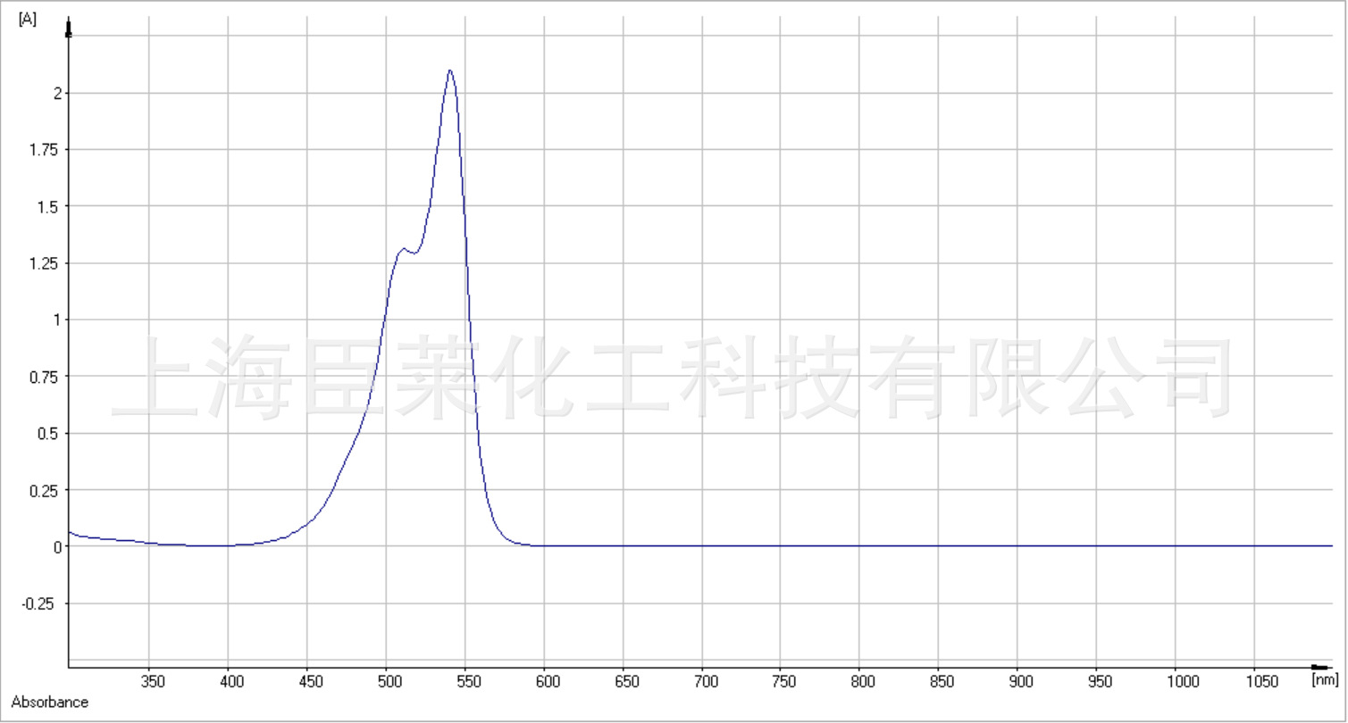 542nm吸收 可见光吸收剂染料 用于镜片透光材料 滤光片 防伪油墨