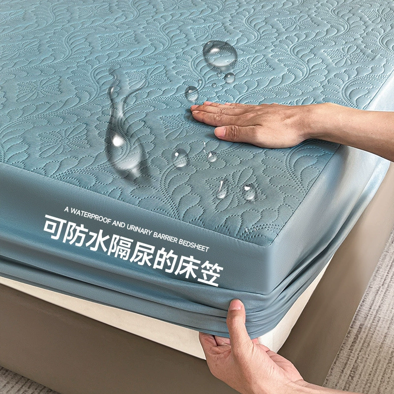 Waterproof quilted sheet, mattress, dustproof protective cover, bedspread, increased thickness