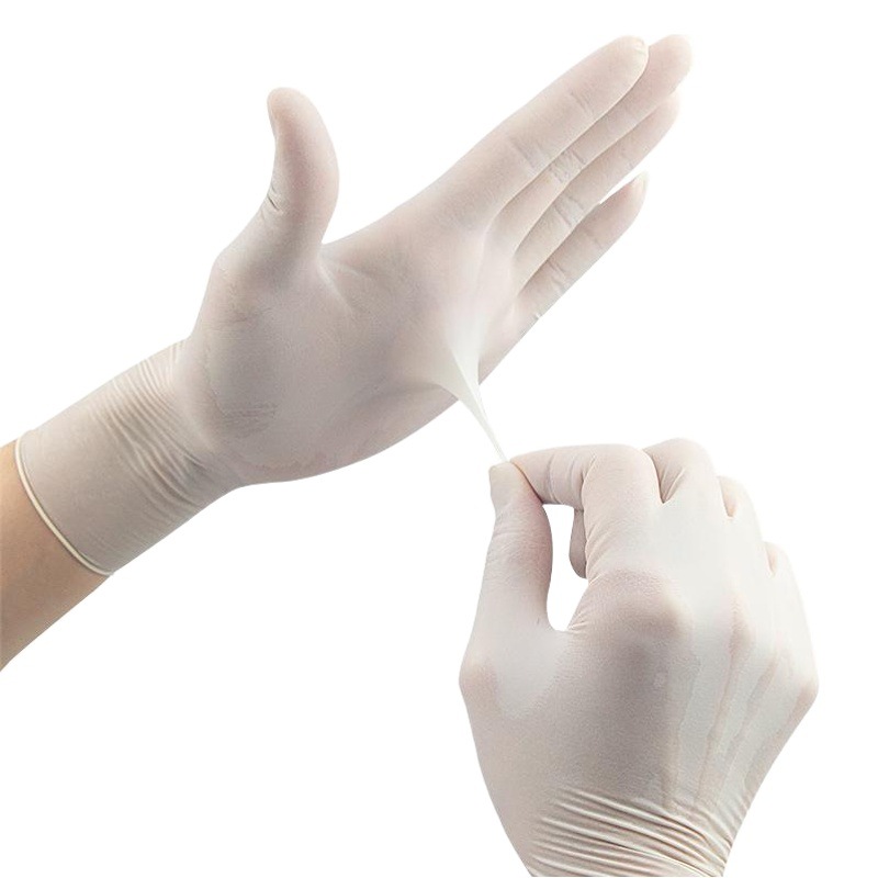 Guantes de látex duraderos sin polvo súper protectores, antideslizantes y gruesos, guantes de látex de goma desechables para catering de cocina